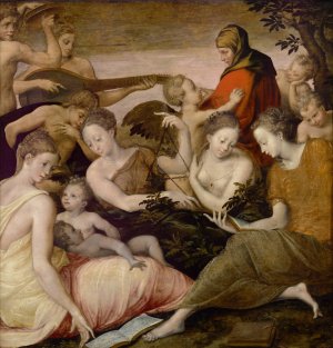 The Art Of Music by Francesco Primaticcio Oil Painting