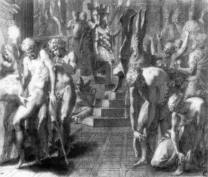 The Masquerade of Persepolis by Francesco Primaticcio Oil Painting