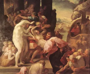 The Rape of Helene by Francesco Primaticcio Oil Painting