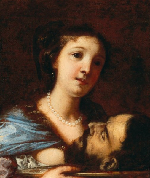 Salome with the head of Saint John the Baptist by Francesco Rosa - Hand-Painted Oil Painting Reproduction