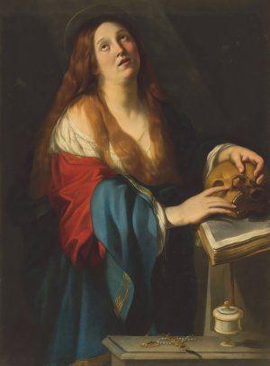 The Penitent Magdalene by Francesco Rustici Oil Painting