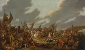 David With The Head Of Goliath by Francesco Simonini Oil Painting