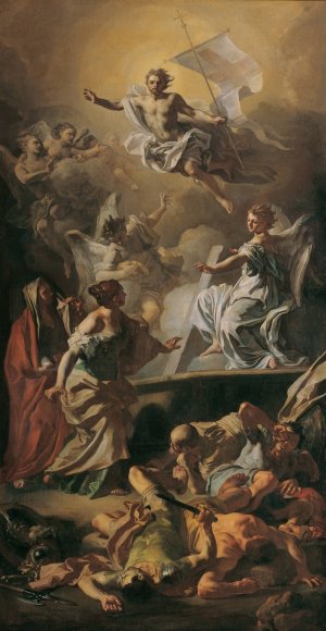 Auferstehung Christi by Francesco Solimena Oil Painting