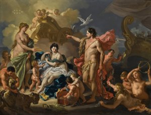 Bacchus And Ariadne by Francesco Solimena Oil Painting