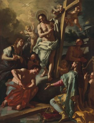 Christ Descending into Limbo by Francesco Solimena Oil Painting