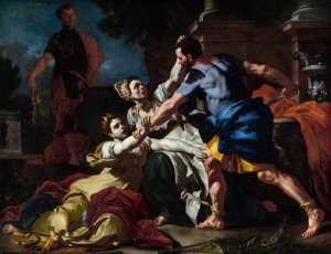 Death of Messalina by Francesco Solimena Oil Painting