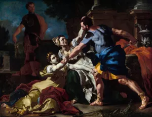 Death of Messalina by Francesco Solimena Oil Painting