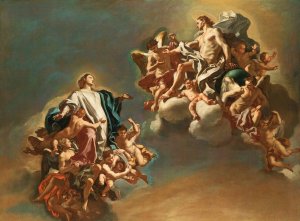The Assumption Of The Virgin by Francesco Solimena Oil Painting