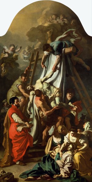 The Deposition by Francesco Solimena Oil Painting