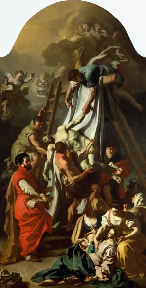 The Deposition by Francesco Solimena Oil Painting