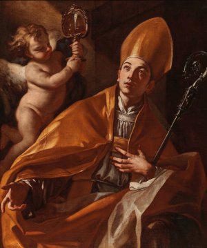 The Miracle of San Gennaro by Francesco Solimena Oil Painting