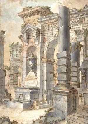 Design for a Painted Wall Decoration Oil painting by Francesco Stagni