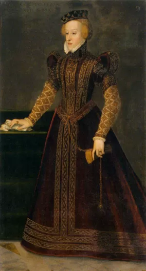 Archduchess Barbara by Francesco Terzio - Oil Painting Reproduction
