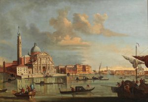The Bacino di San Marco with San Giorgio Maggiore, Venice by Francesco Tironi Oil Painting
