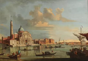 The Bacino di San Marco with San Giorgio Maggiore, Venice by Francesco Tironi Oil Painting