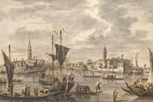 View of Mazzorbo by Francesco Tironi Oil Painting