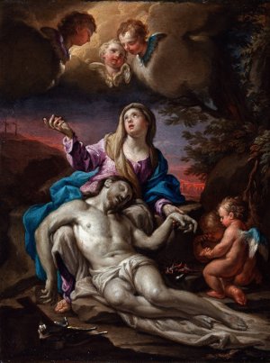 Pieta by Francesco Trevisani Oil Painting