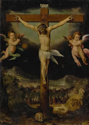 Crucifixion by Francesco Vanni Oil Painting