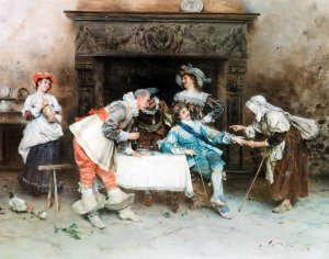 Good Health and Good Fortune by Francesco Vinea Oil Painting
