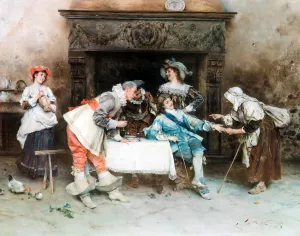 Good Health and Good Fortune by Francesco Vinea Oil Painting