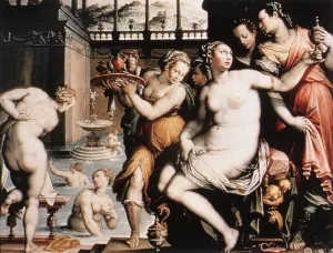 The Toilet of Bathsheba by Francesco Zucchi - Oil Painting Reproduction