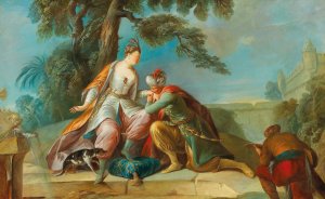 The Amorous Sultan by Francesco Zugno Oil Painting