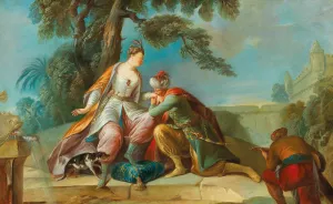 The Amorous Sultan by Francesco Zugno Oil Painting