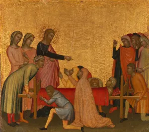 Saint John the Evangelist Raises Satheus to Life by Francescuccio Ghissi Oil Painting