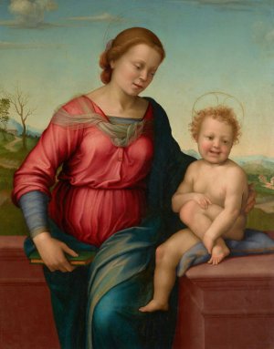 Madonna and Christ Child by Franciabigio Oil Painting