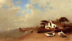 Barnegat Bay, New Jersey by Francis A. Silva - Oil Painting Reproduction