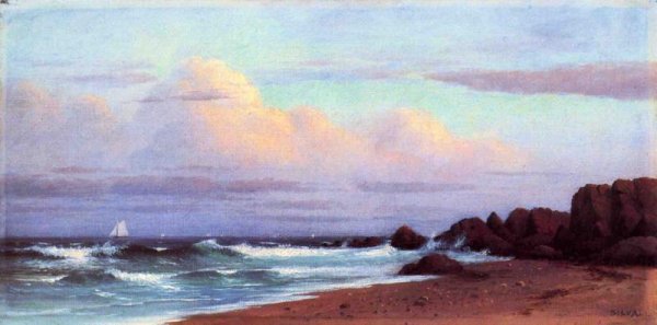 Main Product Photo of Coast Near Cape Ann Painting by Francis A. Silva