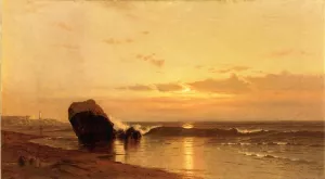 Coastal Sulset by Francis A. Silva Oil Painting