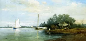 Lakeside, Branchport, New York by Francis A. Silva - Oil Painting Reproduction