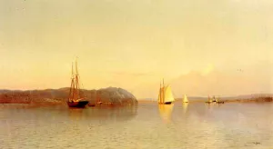 Late Afternoon, Haverstraw Bay by Francis A. Silva - Oil Painting Reproduction