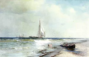 Off Far Rockaway by Francis A. Silva Oil Painting