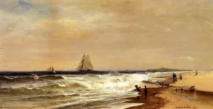 Point Judith, Rhode Island by Francis A. Silva Oil Painting