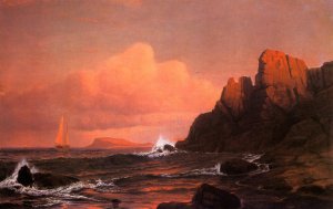 Sailing into the Sunset by Francis A. Silva Oil Painting