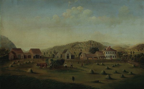 Leete Farm, West Claremont, New Hampshire  by Francis Alexander - Hand-Painted Oil Painting Reproduction