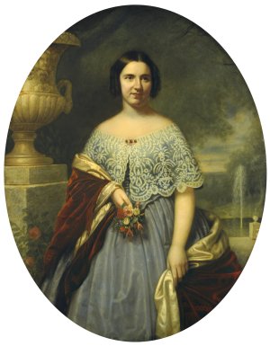 Lucy Tappan Bowen by Francis Bicknell Carpenter Oil Painting