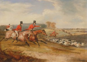 Bachelor's Hall; Full Cry by Francis Calcraft Turner Oil Painting