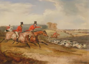Bachelor's Hall; Full Cry by Francis Calcraft Turner Oil Painting