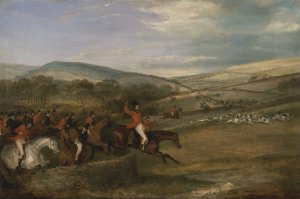 The Berkeley Hunt, 1842: Full Cry by Francis Calcraft Turner Oil Painting