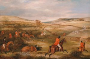 The Berkeley Hunt, 1842: The Chase by Francis Calcraft Turner Oil Painting
