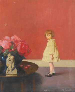 Portrait Of anna by Francis Campbell Boileau Cadell Oil Painting