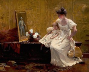 Gone But Not Forgotten by Francis Coates Jones Oil Painting