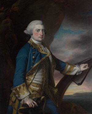 Admiral Harry Paulet by Francis Cotes Oil Painting