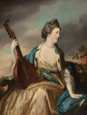 Portrait of Alice, Countess of Shipbrook by Francis Cotes Oil Painting