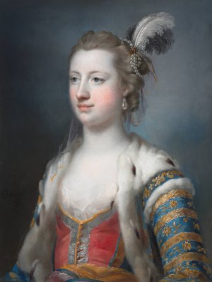 The Right Honorable Lady Mary Radcliffe by Francis Cotes Oil Painting