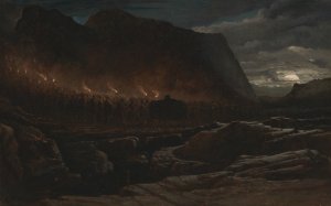 Funeral Procession by Francis Danby Oil Painting