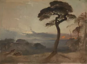 Hampstead Heath, Sunset by Francis Danby Oil Painting